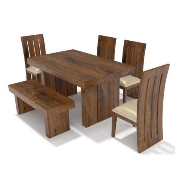 Lithiya Dining 6 Seater with bench -RWDTLCH-54-107