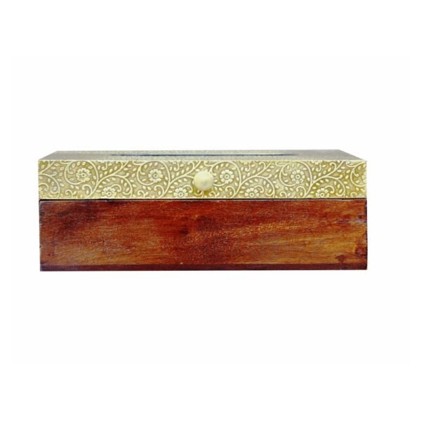 Designer Brass Cladded Tissue Holder box-0