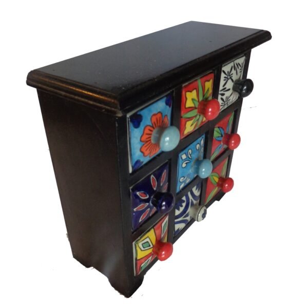 Ceramic Decorative accent NINE DRAWER CERAMIC BOX-180