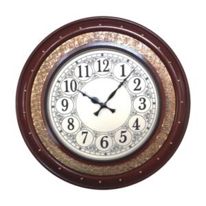 Brass-fitted-wall-clock-design