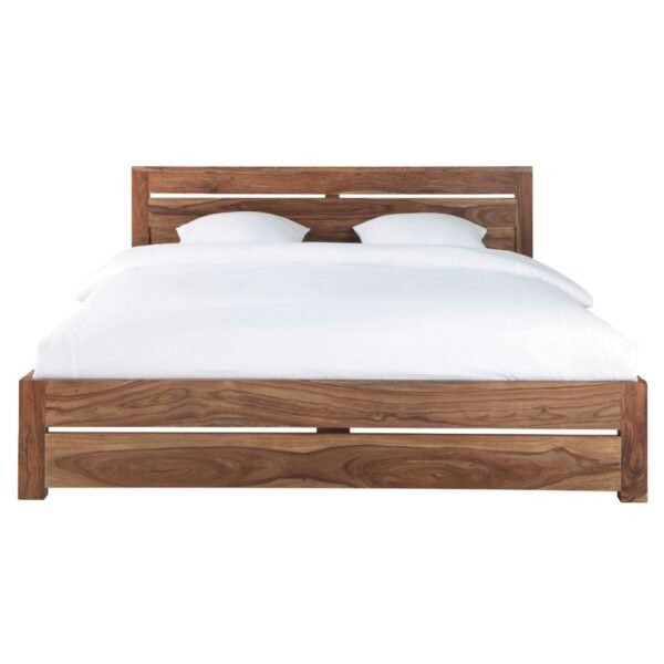 wooden bed