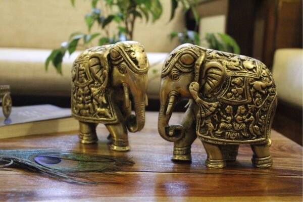 Gajantlaxmi Elephnats Brass -390