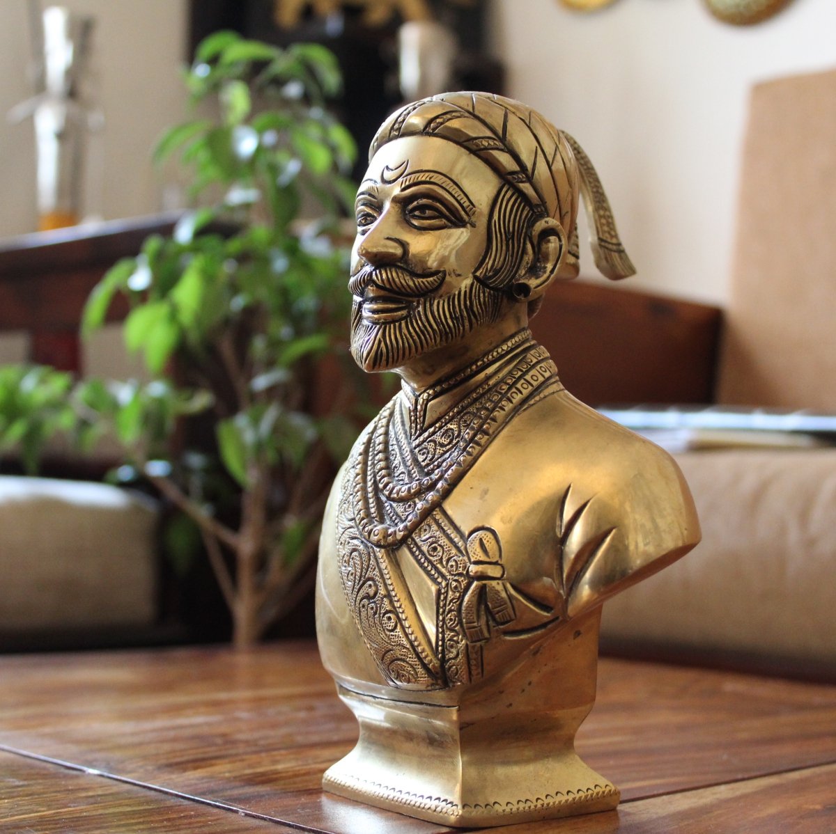 Shivaji Maharaj Bust 12 Inch