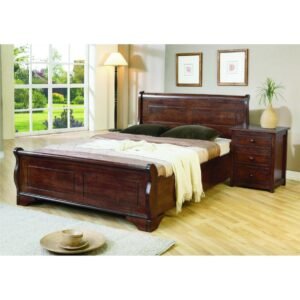 wooden bed