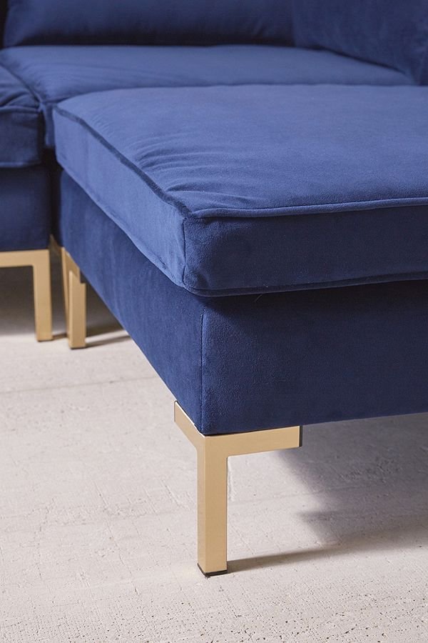 ALEXA Sectional Velvet Sofa-601