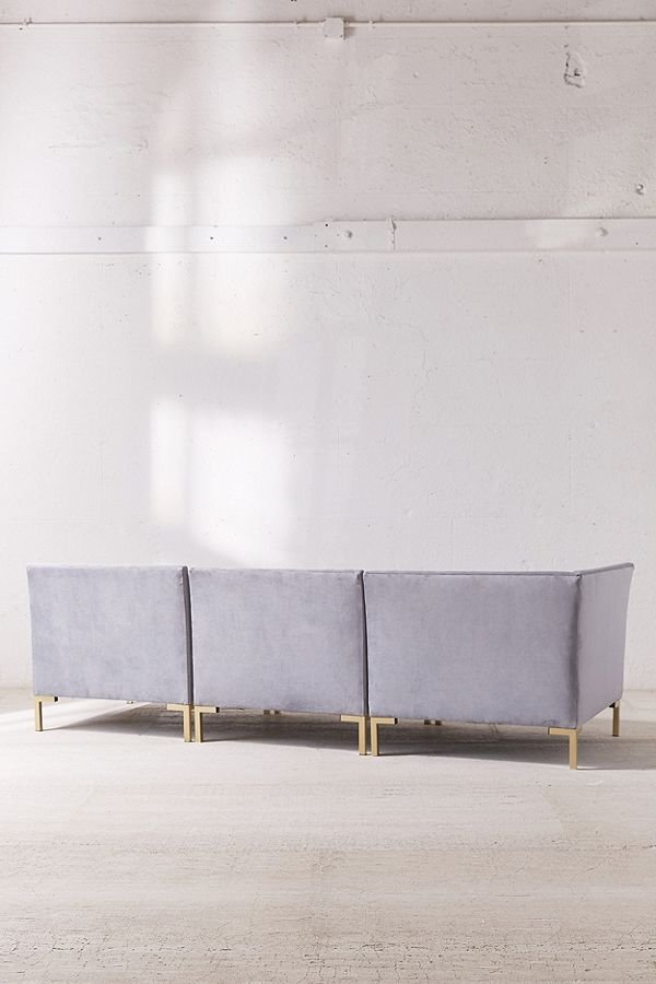 ALEXA Sectional Velvet Sofa-594