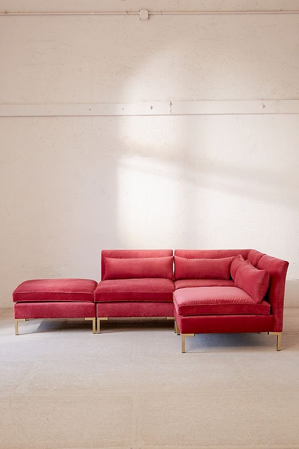 ALEXA Sectional Velvet Sofa-610