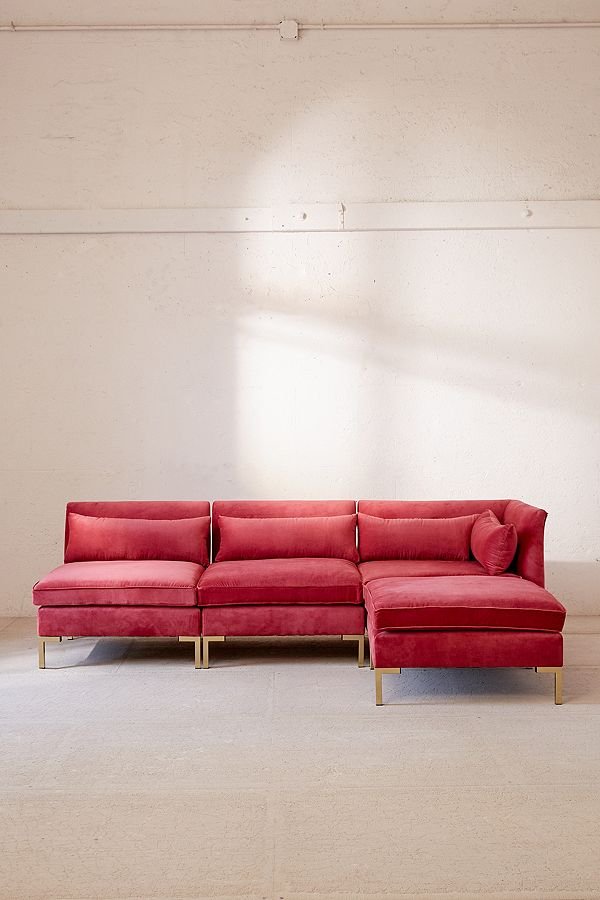 ALEXA Sectional Velvet Sofa-611