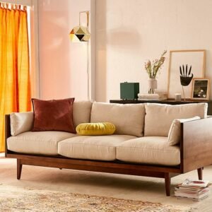 wooden sofa Sage