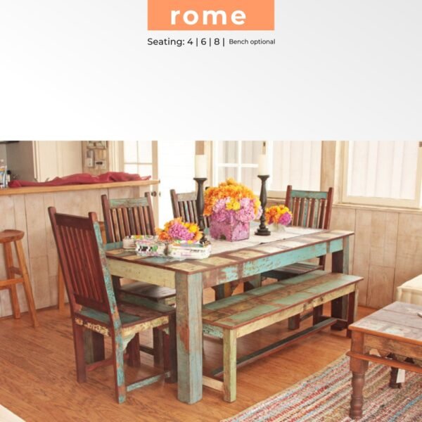 wooden dining table