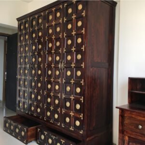 wooden wardrobe