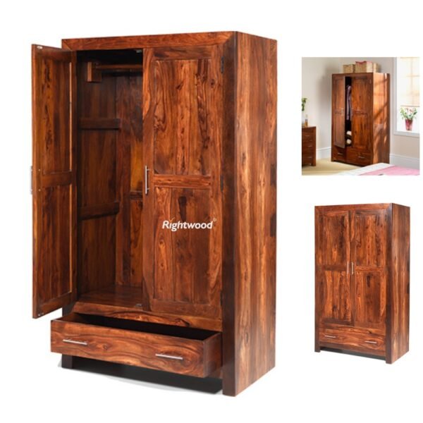 wooden wardrobe