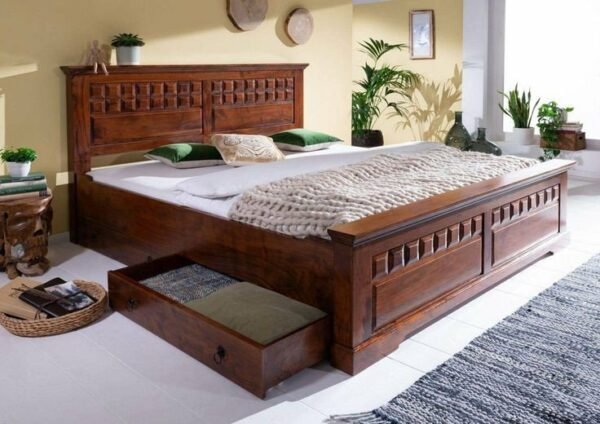 Discover the Versatility of the Block Bed King Size with Trolley Storage