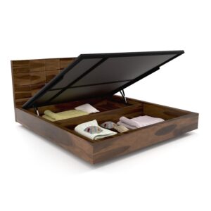 CHQ QUEEN size bed with Storage honey - RWDBQCHQH-62-0