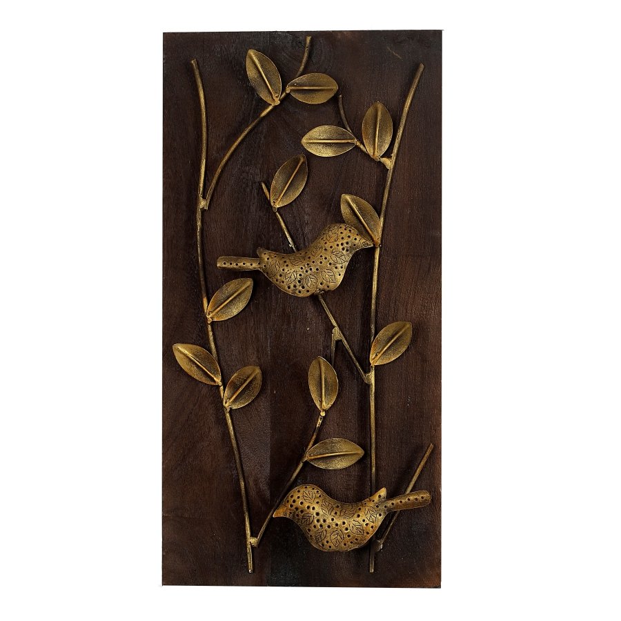 Wall Frame 3D Sparrow and leaves wall decor- RW47-0 Wall Frame 3D Sparrow and leaves wall decor- RW47-0