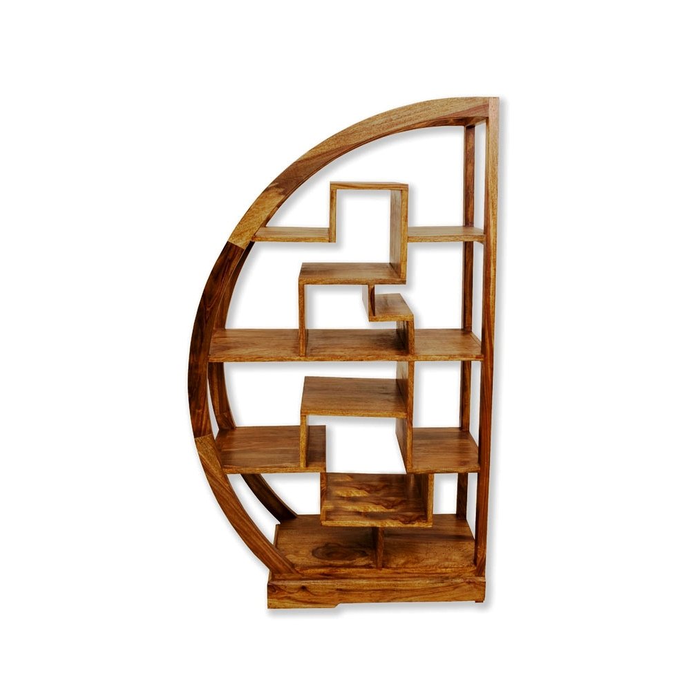 wooden-bookshelf-bookcase-d-shaped wooden-bookshelf-bookcase-d-shaped