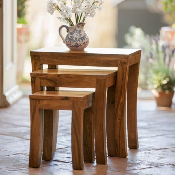 nested stools - wooden set of 3-01