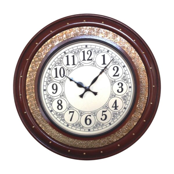Brass-fitted-wall-clock-design
