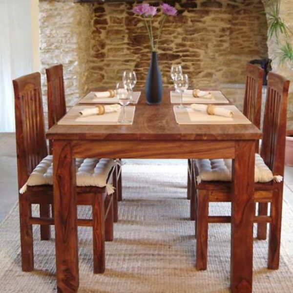 wooden dining table 4 seater