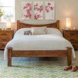 Rajsa Queen bed sheesham wood